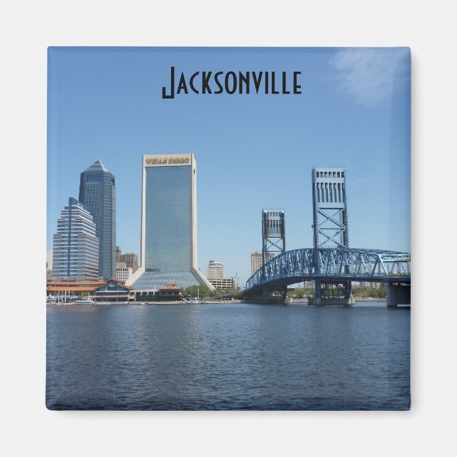 Jacksonville Main Street Bridge Photo Magnet Jax (Framsidan)