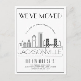 Jacksonville Modern Deco | Ny adress Meddelande Vykort