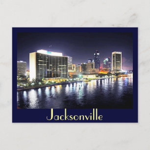 Jacksonville-reflektioner på floden vykort