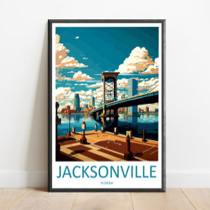 Jacksonville Resemålning Väggkonst Jacksonville Vä
