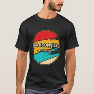 Jacksonville Retro Vintage Sunset US State Jackson T Shirt