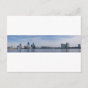 jacksonville Skyline panoramic Vykort