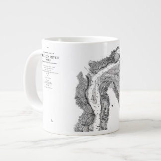 Jacksonville-St John's River 1856 kaffe mugg Jumbo Mugg