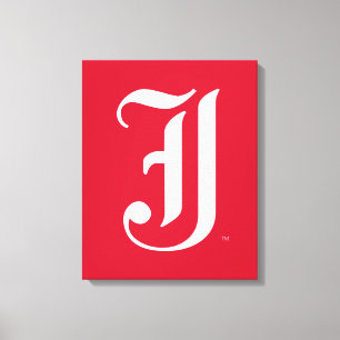 Jacksonville State Universiteten Classic JSU Brev Canvastryck