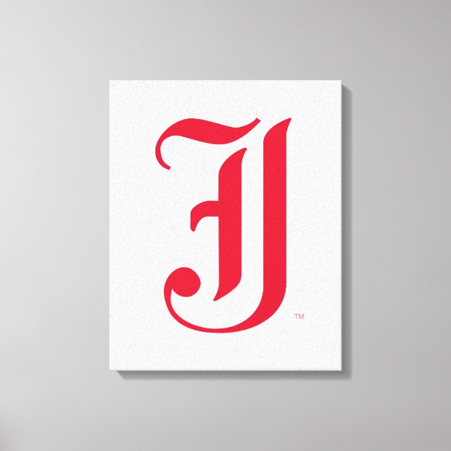 Jacksonville State Universiteten Classic JSU Brev Canvastryck (Framsida)