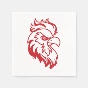 Jacksonville State Universiteten Gamecocks Red Eag Pappersservett