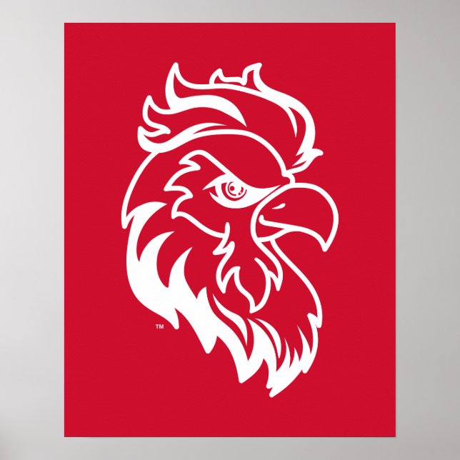 Jacksonville State Universiteten Gamecocks Red Eag Poster (Framsidan)
