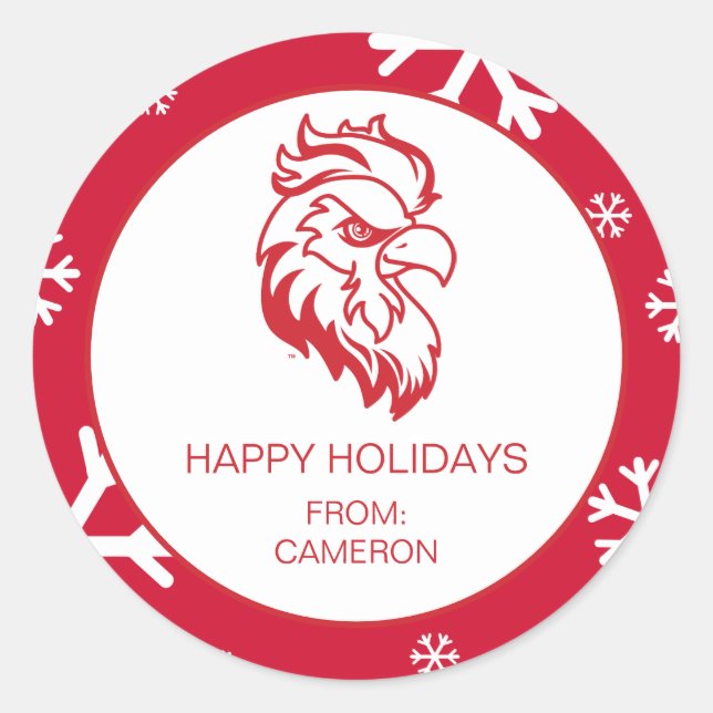 Jacksonville State Universiteten Helgdag Runt Klistermärke (Framsida)