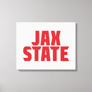 Jacksonville State Universiteten JAX STATE Bold Re Canvastryck