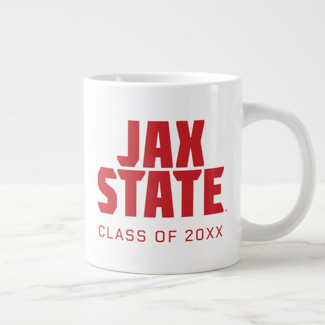 Jacksonville State Universiteten JAX STATE Bold Re Jumbo Mugg (Höger)