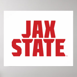 Jacksonville State Universiteten JAX STATE Bold Re Poster