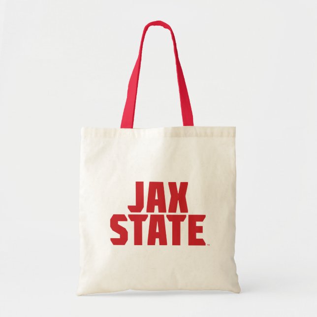Jacksonville State Universiteten JAX STATE Bold Re Tygkasse (Framsidan)
