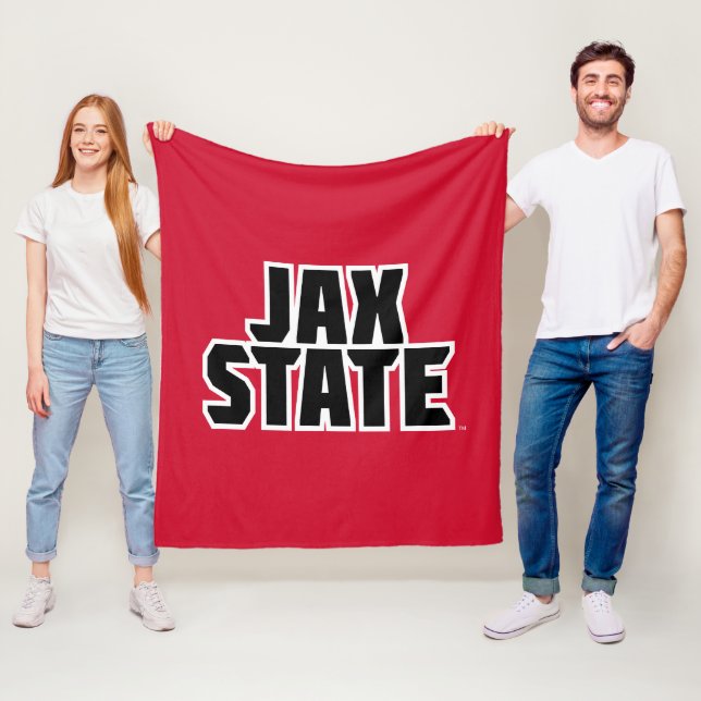 Jacksonville State Universiteten JAX STATE fold Te Fleecefilt (På plats)