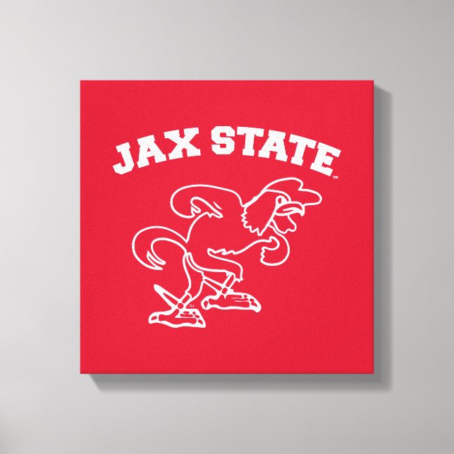 Jacksonville State Universiteten JAX State Gamecoc Canvastryck (Framsida)