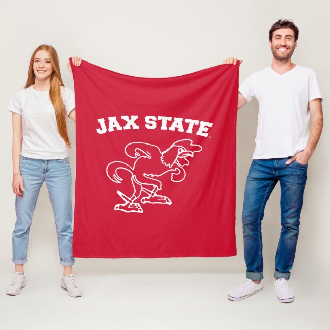 Jacksonville State Universiteten JAX State Gamecoc Fleecefilt (På plats)