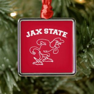 Jacksonville State Universiteten JAX State Gamecoc Julgransprydnad Metall