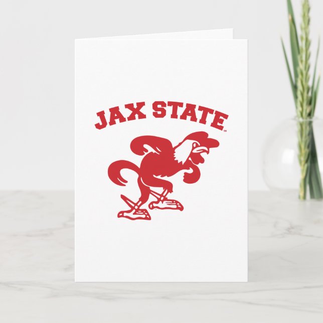 Jacksonville State Universiteten JAX State Gamecoc Kort (Framsida)