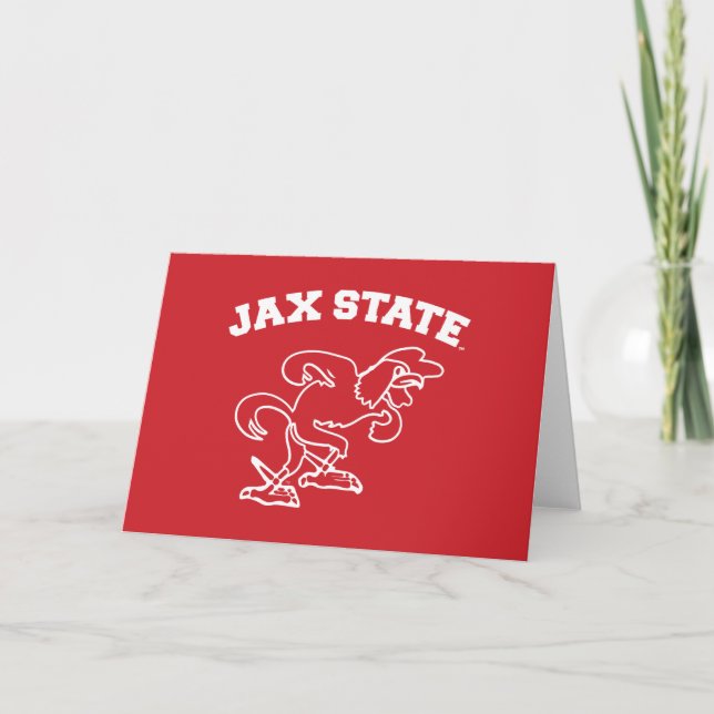 Jacksonville State Universiteten JAX State Gamecoc Kort (Framsida)