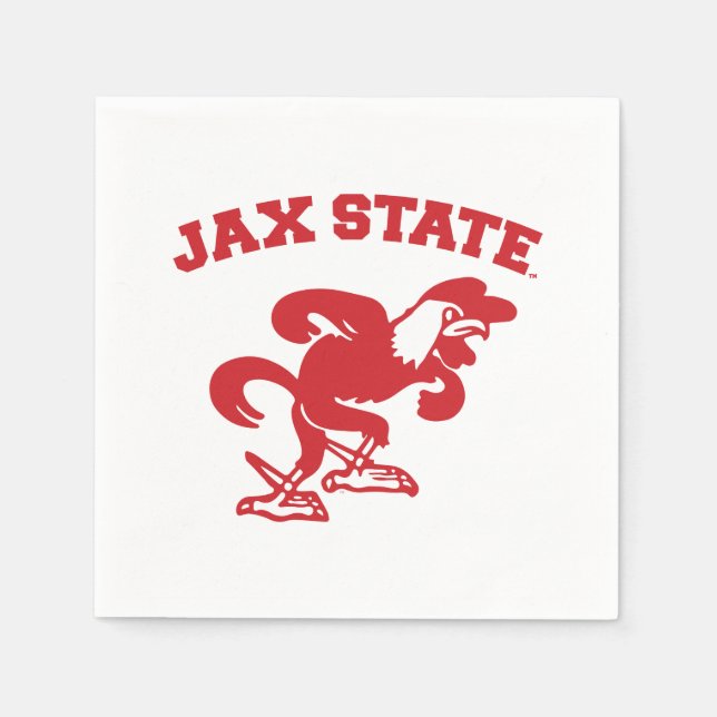 Jacksonville State Universiteten JAX State Gamecoc Pappersservett (Framsidan)