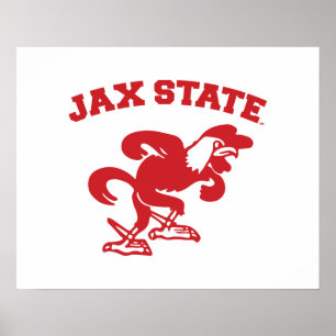 Jacksonville State Universiteten JAX State Gamecoc Poster