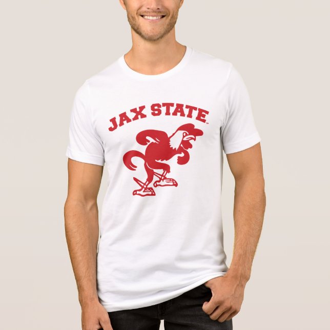 Jacksonville State Universiteten JAX State Gamecoc T Shirt (Framsida)