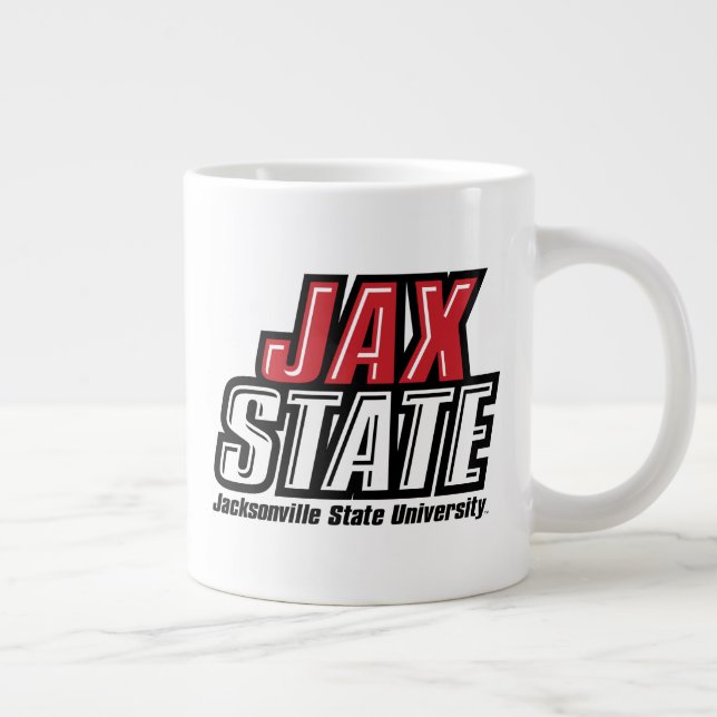 Jacksonville State Universiteten JAX STATE Logotyp Jumbo Mugg (Höger)