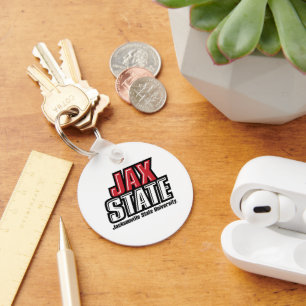 Jacksonville State Universiteten JAX STATE Logotyp Nyckelring