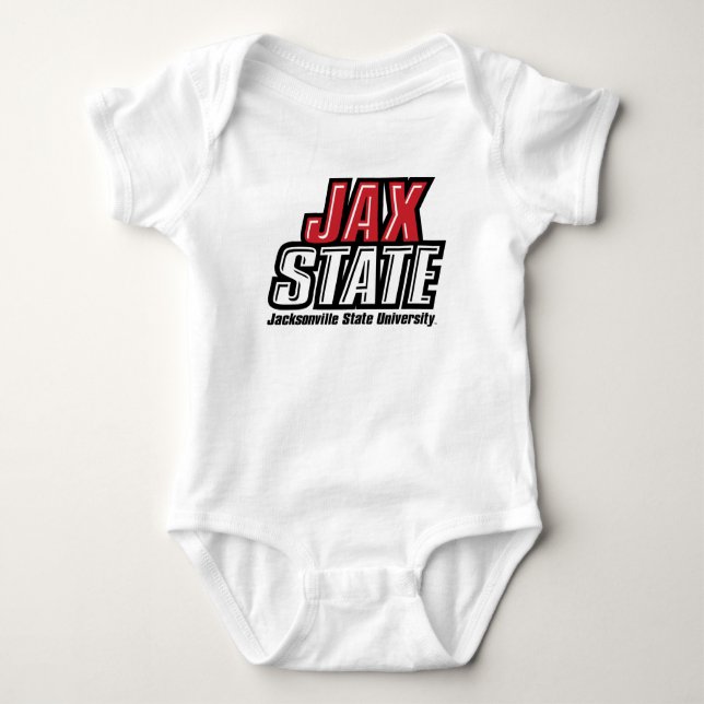 Jacksonville State Universiteten JAX STATE Logotyp T Shirt (Framsida)