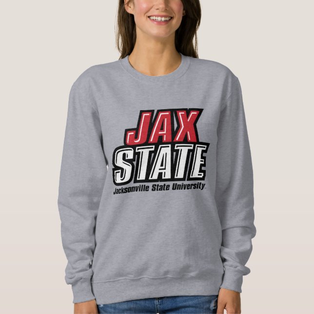 Jacksonville State Universiteten JAX STATE Logotyp T Shirt (Framsida)