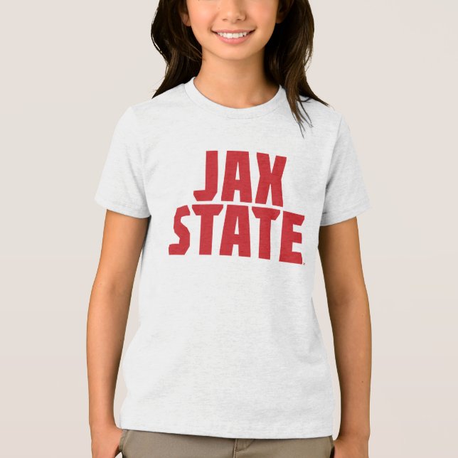 Jacksonville State University JAX STATE Fet Röda T Shirt (Framsida)