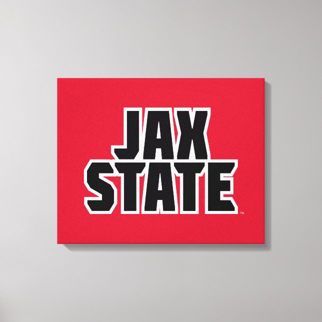 Jacksonville State University JAX STATE Fetstil Canvastryck (Framsida)