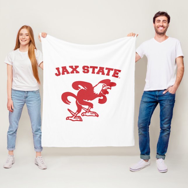 Jacksonville State University JAX State Gamecocks Fleecefilt (På plats)