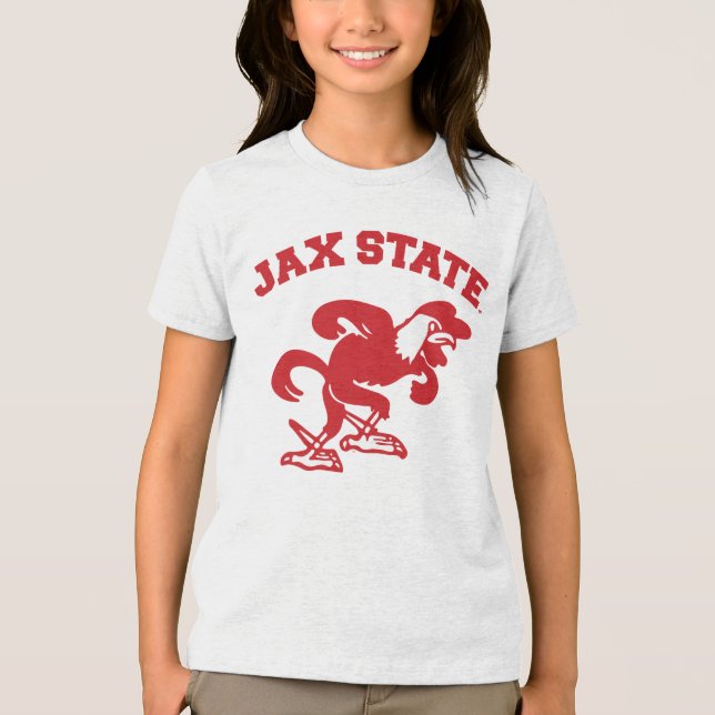 Jacksonville State University JAX State Gamecocks T Shirt (Framsida)