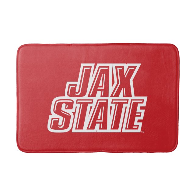 Jacksonville State University JAX STATE Logotyp Badrumsmatta (Framsidan)