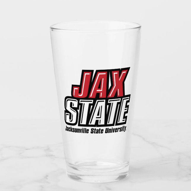 Jacksonville State University JAX STATE Logotyp Glaskopp (Framsida)
