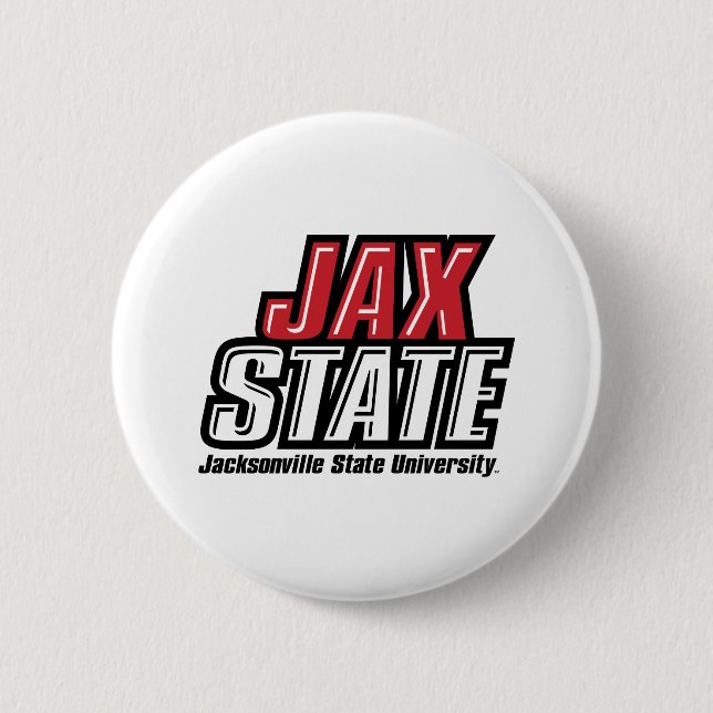 Jacksonville State University JAX STATE Logotyp Knapp (Framsida)