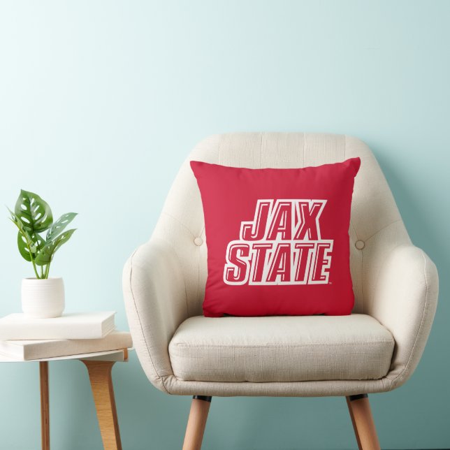 Jacksonville State University JAX STATE Logotyp Kudde (Stol)
