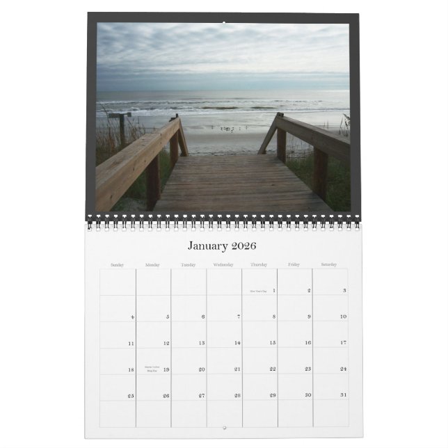 Jacksonville strand, Florida - kalender (Jan 2026)