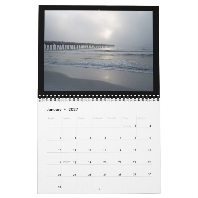 Jacksonville strand, Florida Kalender (Jan 2027)