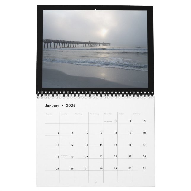 Jacksonville strand, Florida Kalender (Jan 2026)