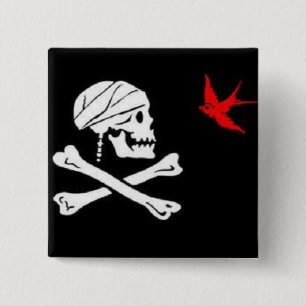 Jacksparrow'sens flagga för pirat knäppas knapp