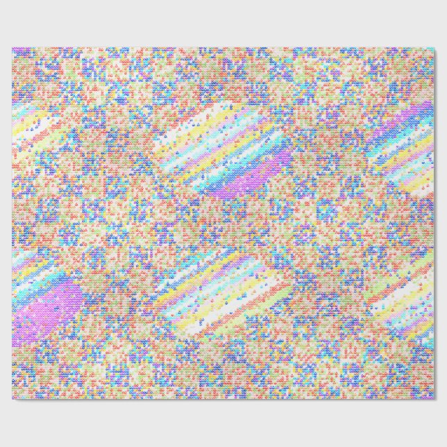 Jackuard colorful Knitting Pattern  Presentpapper (Platt)