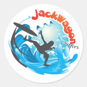 JackWagon Stickers! Runt Klistermärke