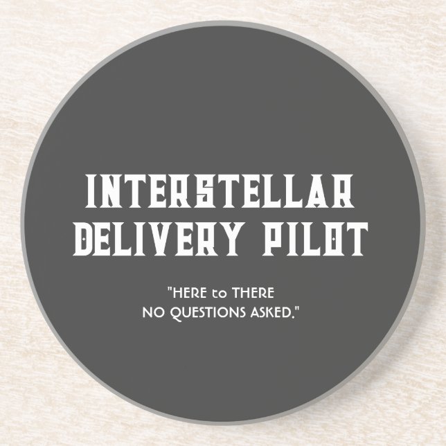 Jacleg Courier Service PILOT Sandstone Coaster Underlägg (Framsidan)
