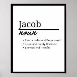 Jacob, Boy Personlig Namn Definition Poster