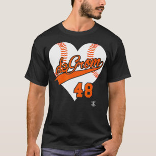 Jacob deGrom Baseball Heart Gameday T Shirt