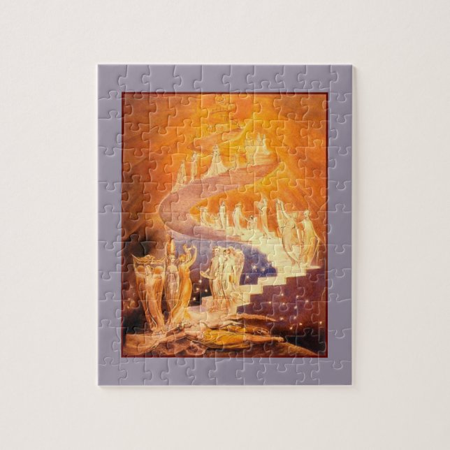 Jacob Dream av William Blake Jigszle Puzzle Pussel (Vertikal)