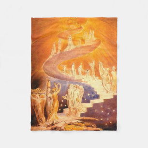 Jacob dröm av William Blake Fleecefilt