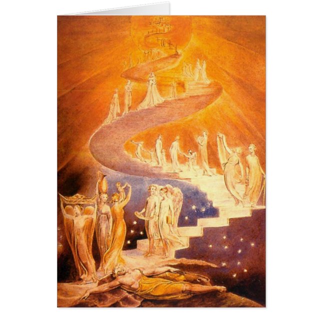 Jacob dröm av William Blake Hälsningskort (Framsidan)