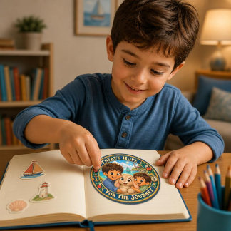 Jacob Eli och Hopp för Resan Runt Klistermärke